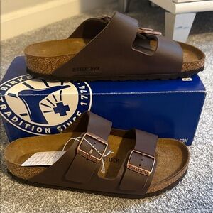 Birkenstock Arizona Two-Strap Sandals - Dark Brown